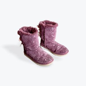Ugg boots size 3, little girl, burgundy/mauve